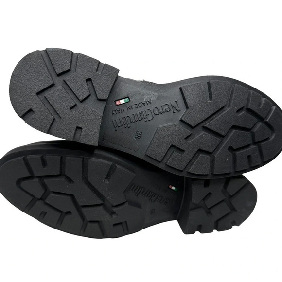 Nero Giardini Studded Combat Boot in Black. Sz: EU38/ US 8 - Picture 7 of 11